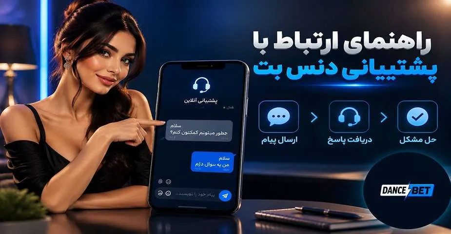 راهنمای ارتباط با پشتیبانی دنس بت